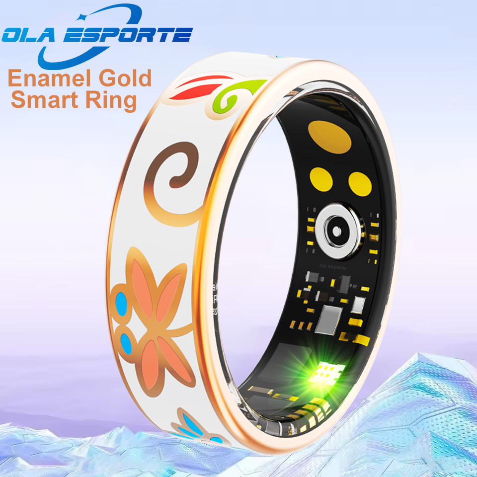 Smart Ring Health - Neue Emaille Handwerkskunst Smart Ring für