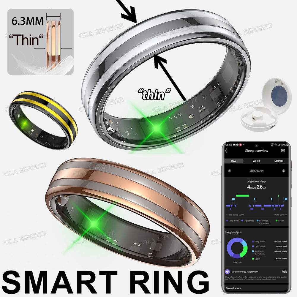 Smart Ring Health - Neuer Smart-Ring zur Überwachung von Herzfrequenz,